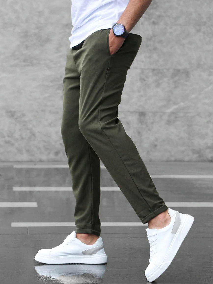 Men's Comfort Trousers with Drawstring Waist (5)