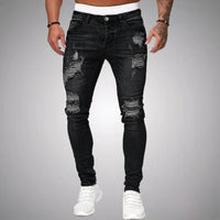 Noah | Men's Distressed Cotton Stretch Jeans in Slim Fit