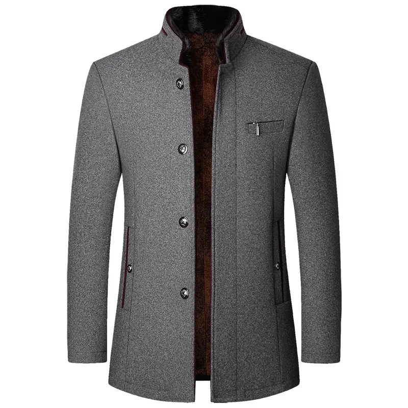 Men's Elegant Formal Coats for Fall in Grey