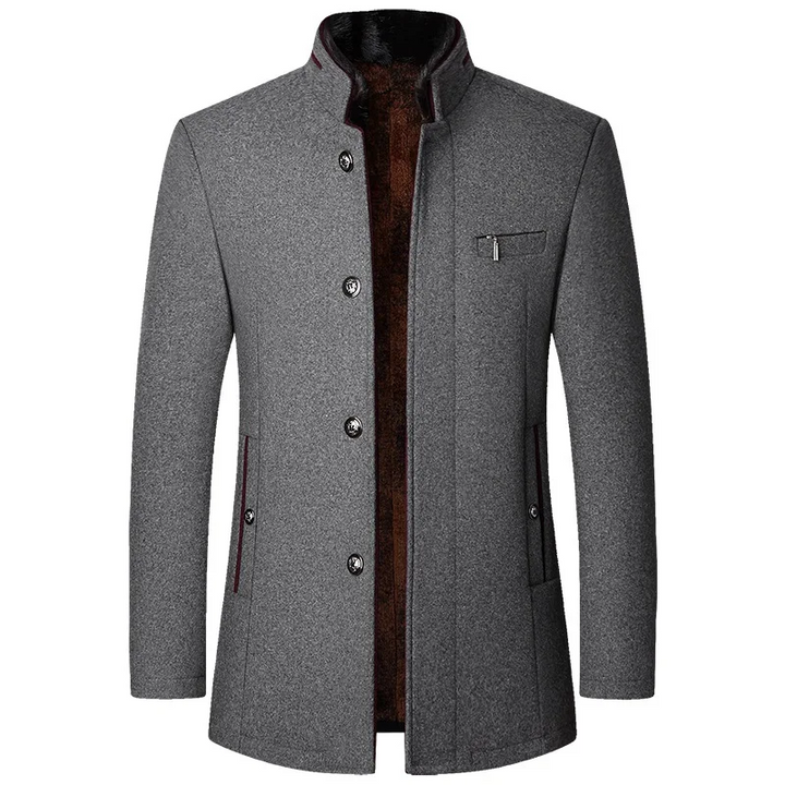 Men's Elegant Formal Coats for Fall in Grey