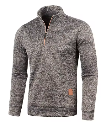 Men's Everyday Casual Long-Sleeve Pullover in Brown