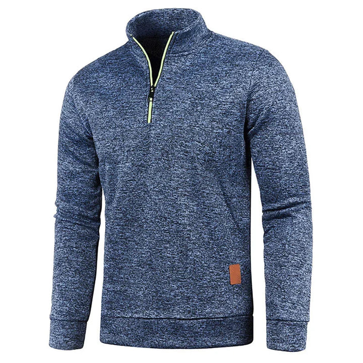 Men's Everyday Casual Long-Sleeve Pullover in Navy