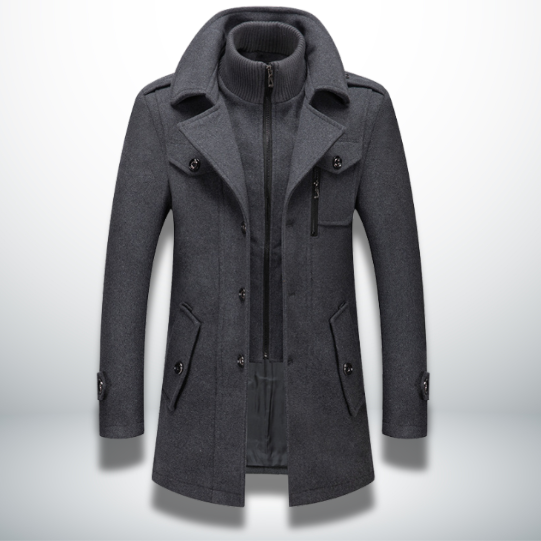 Men's Fall Jacket for Office and Leisure in Grey