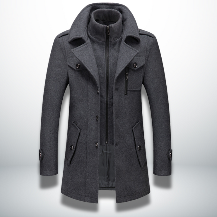 Men's Fall Jacket for Office and Leisure in Grey