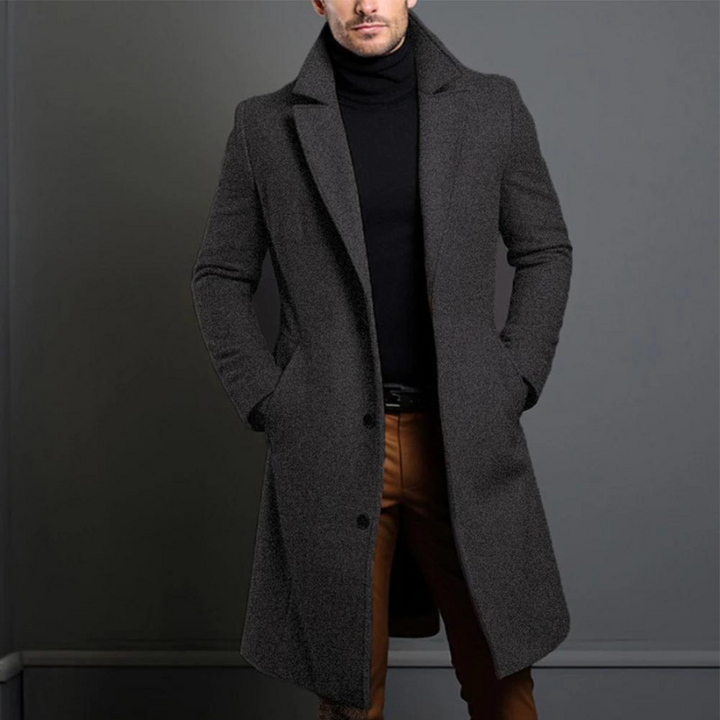 Men's Fall Jacket Tailored for Business in Grey