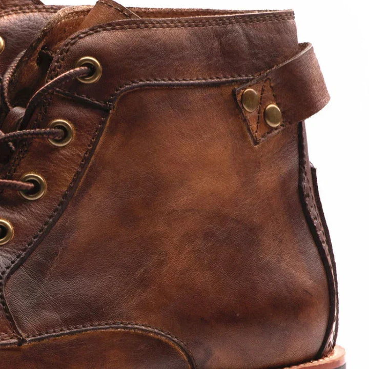 Men's Lace-up Leather Boots for Fall (7)