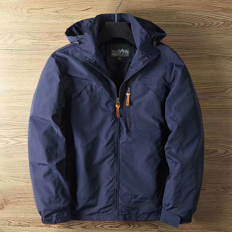 Men's Lightweight Water-Repellent Fall Jacket in Blue