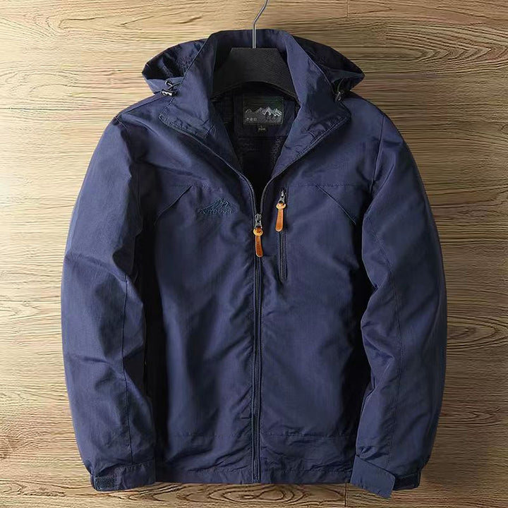 Men's Lightweight Water-Repellent Fall Jacket in Blue