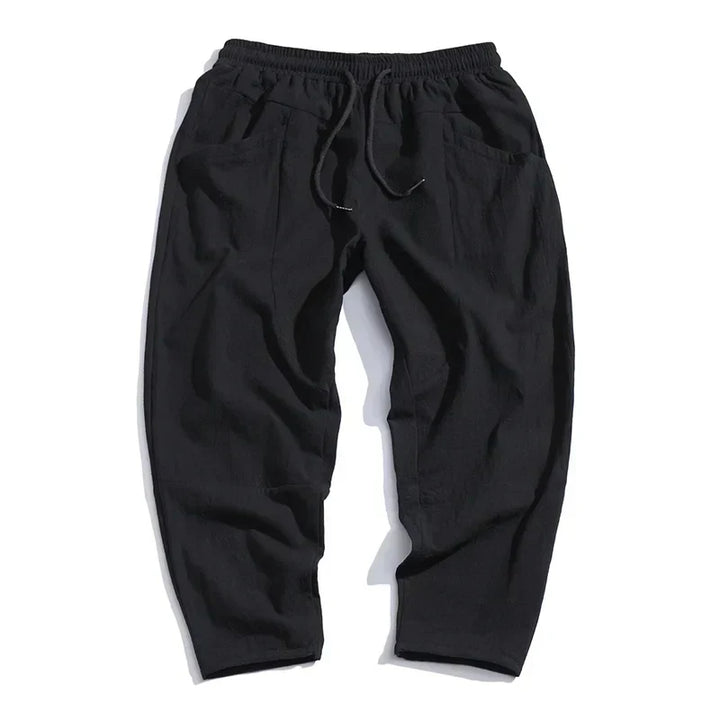 Men's Linen Cropped Pants for Fall (5)