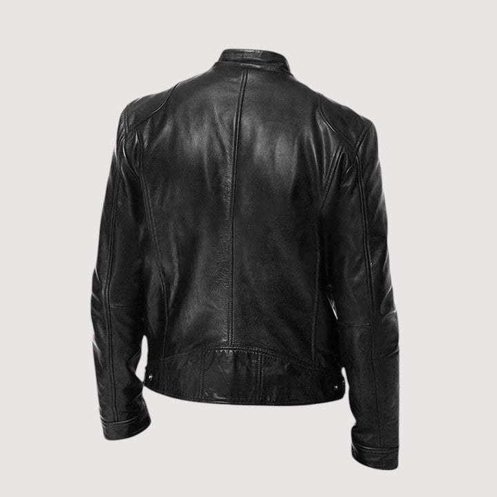 Men's Minimalist Leather Jacket for Fall (3)