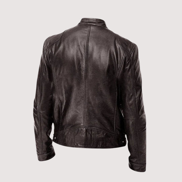 Men's Minimalist Leather Jacket for Fall (9)