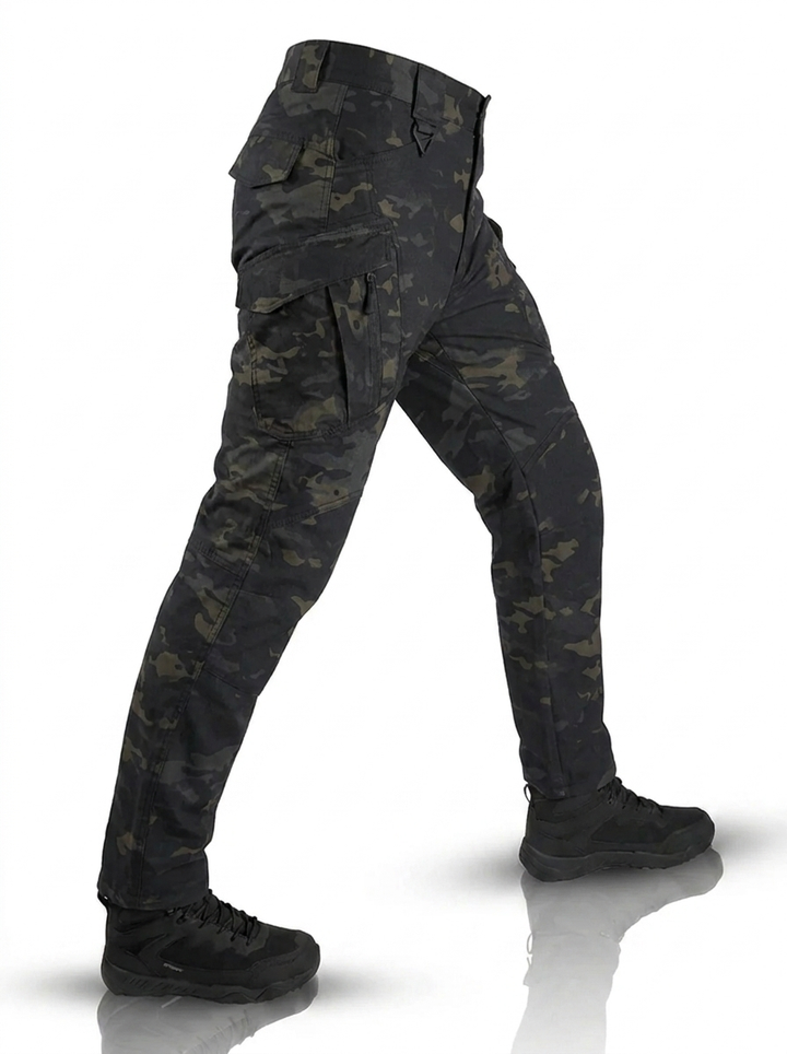 Men's Multi-Activity Fall Work Pants in Schwarz und Grau Military Style