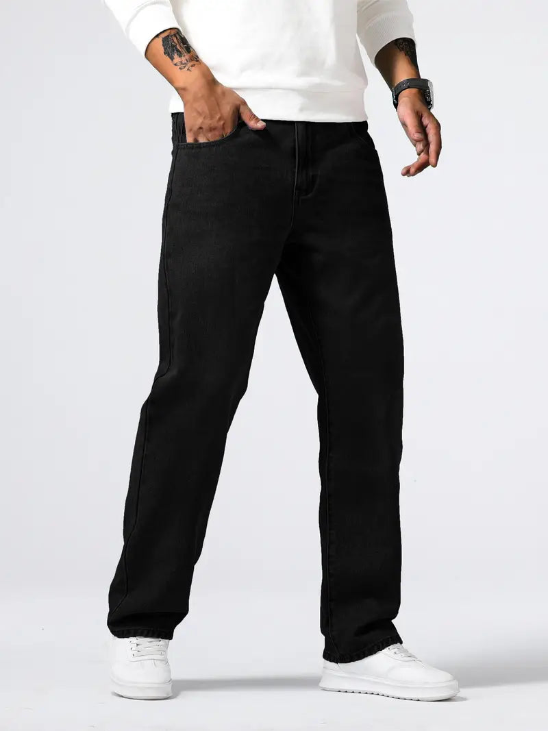 Men's Stretch Jeans for Everyday Comfort in Black