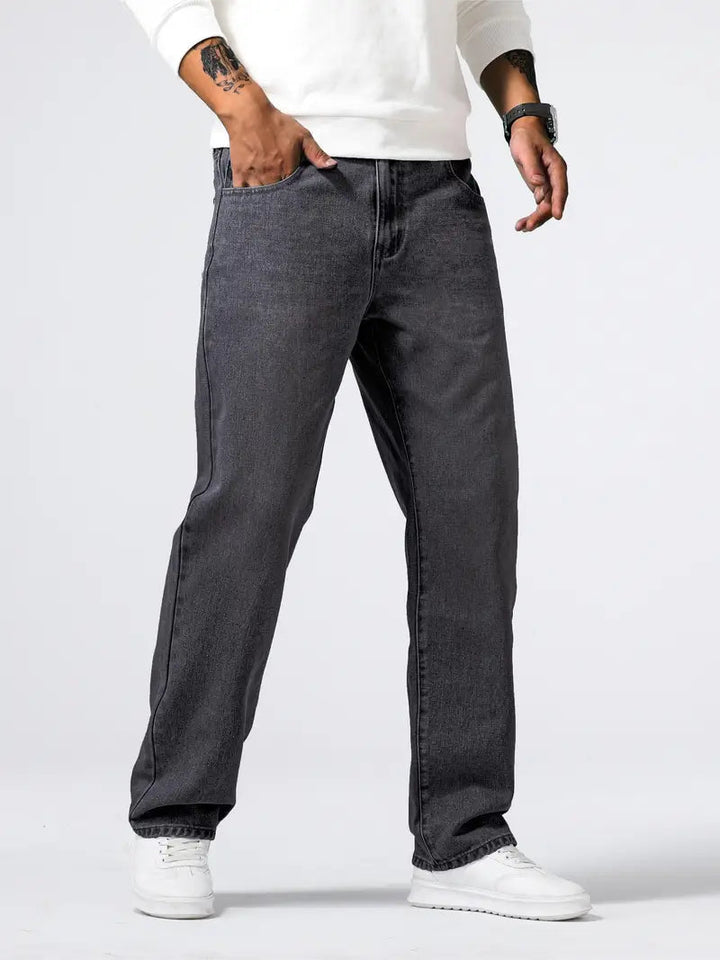 Men's Stretch Jeans for Everyday Comfort in Dark Grey