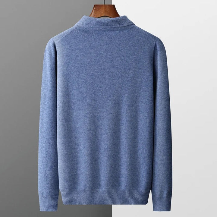 Men's Tailored Cashmere Polo Pullover (11)