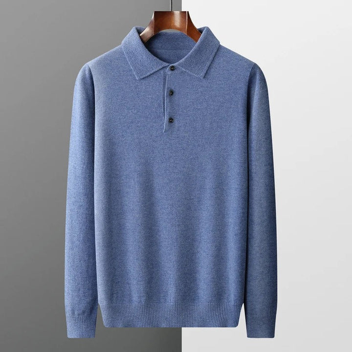 Men's Tailored Cashmere Polo Pullover (12)