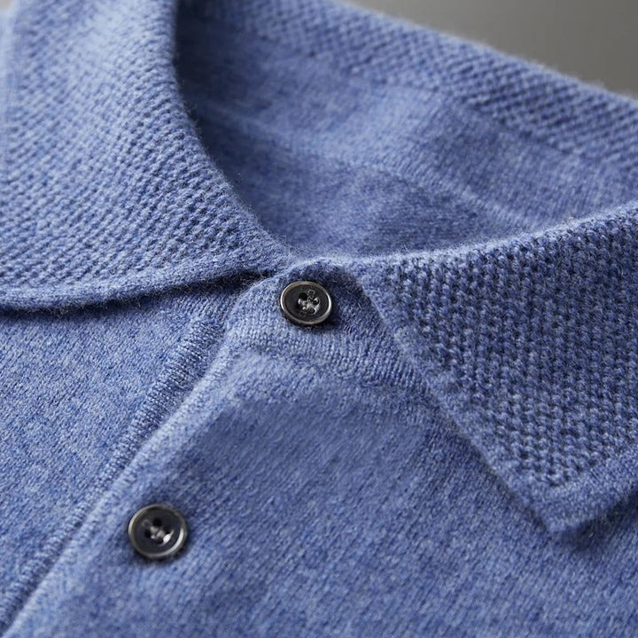 Men's Tailored Cashmere Polo Pullover (13)