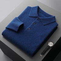 Samuel | Men's Tailored Cashmere Polo Pullover