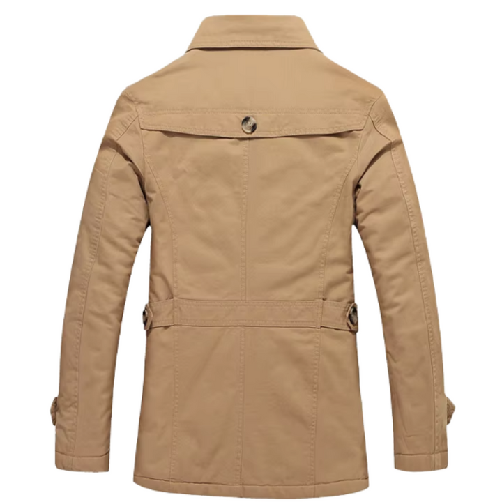 Men's Tailored Padded Trench Coat for Business (6)