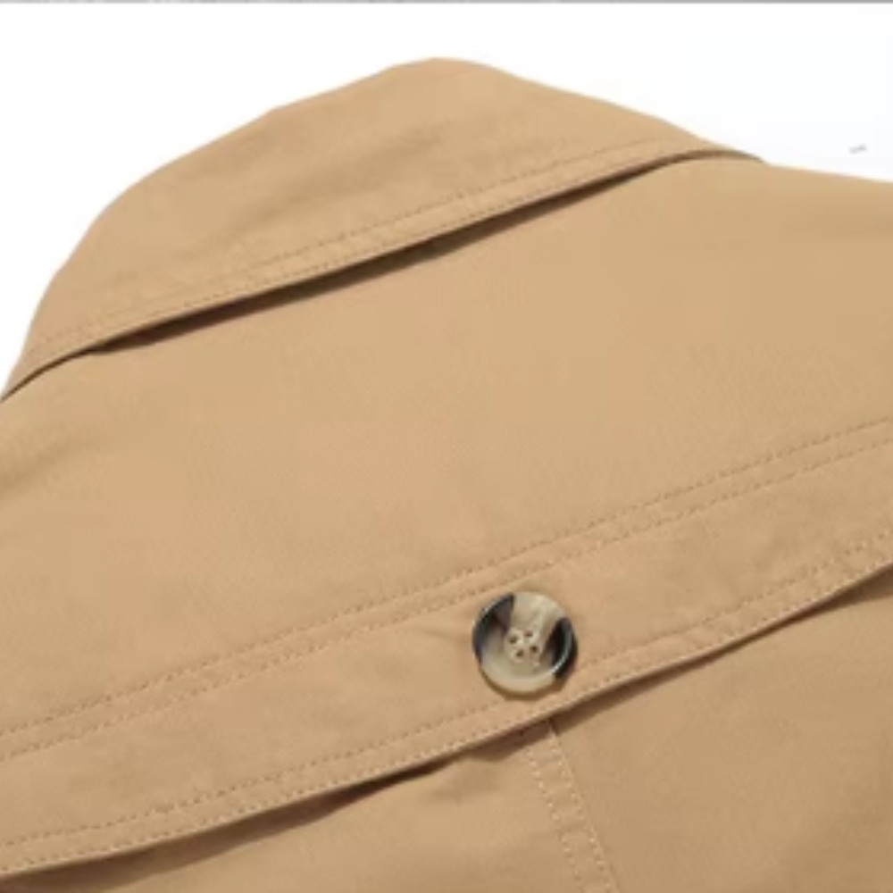 Men's Tailored Padded Trench Coat for Business (9)