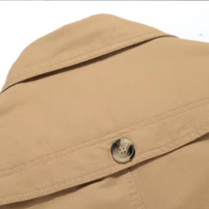 Men's Tailored Padded Trench Coat for Business (9)