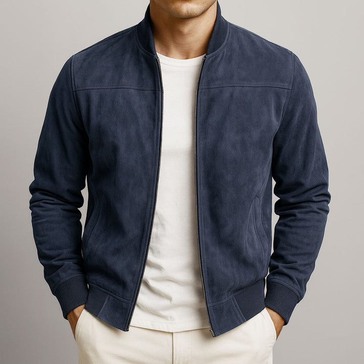 Men's Tailored Urban Jacket for Fall in Dark Blue