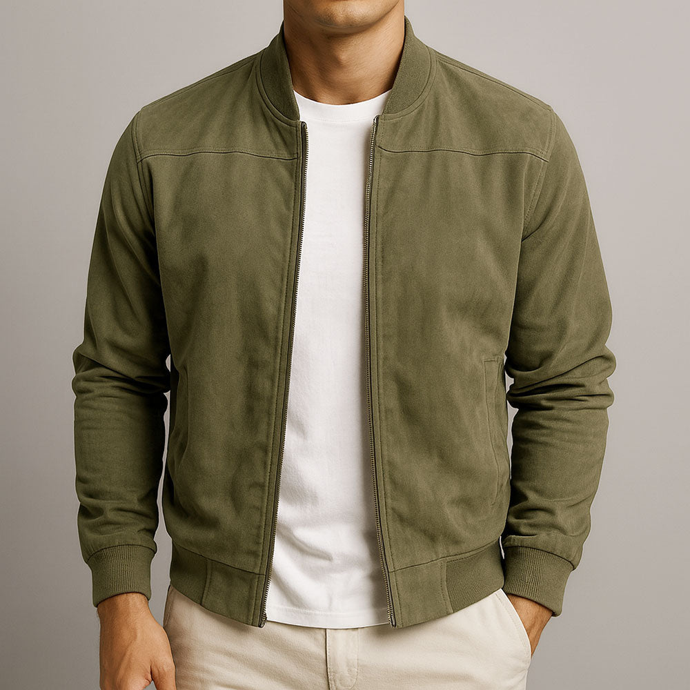 Men's Tailored Urban Jacket for Fall in Green