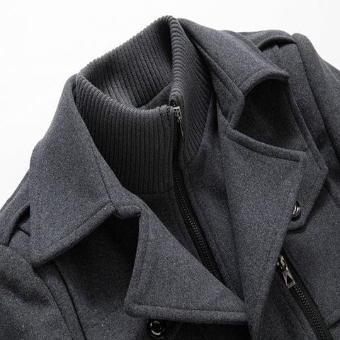 Men's Two-Piece Wool Coat for Fall (3)