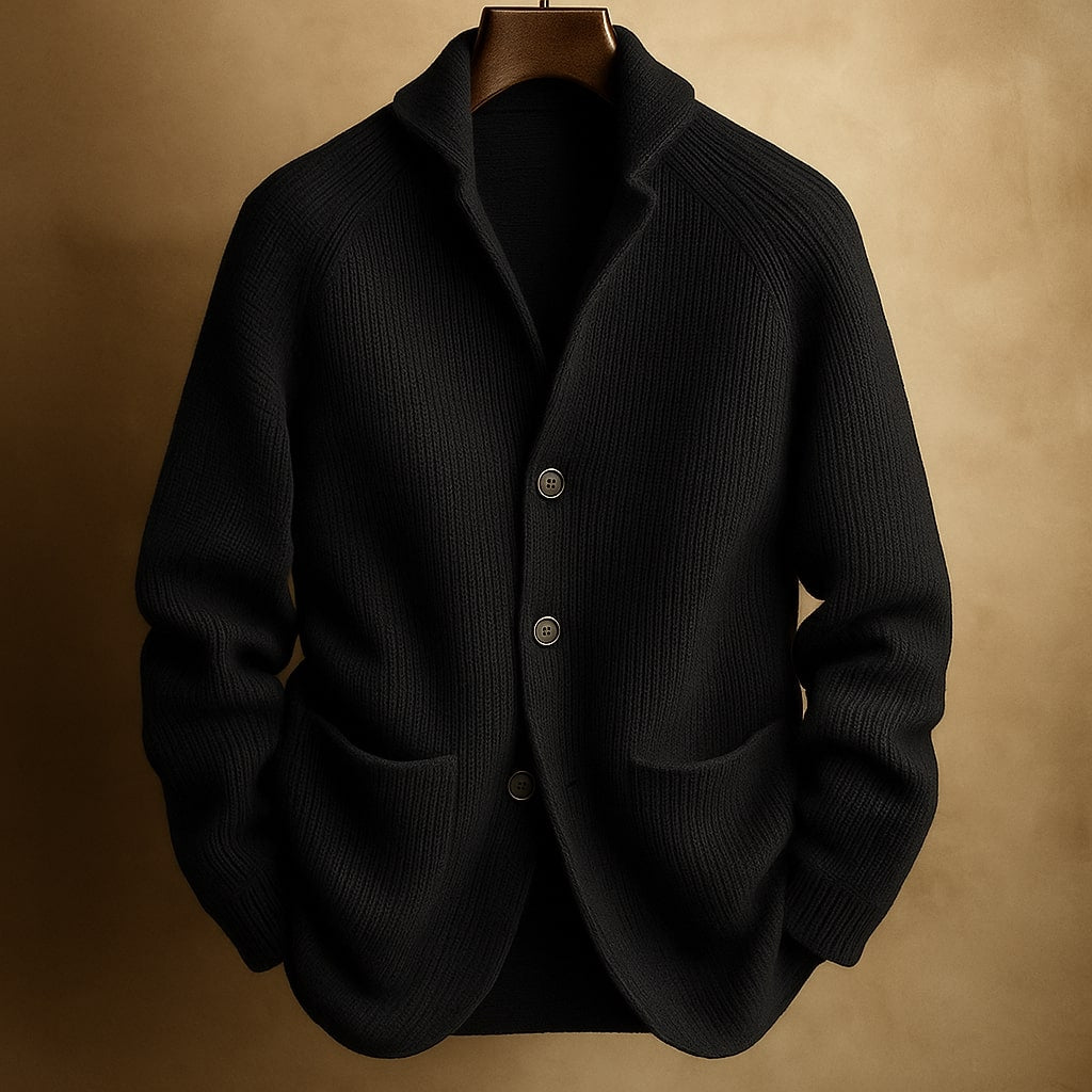 Men's Ugly Christmas Corduroy Jacket in Black