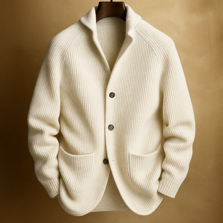 Men's Ugly Christmas Corduroy Jacket in White