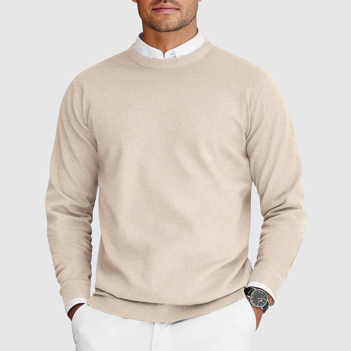 Men's Ugly Christmas Sweater in Cozy Knit in Beige