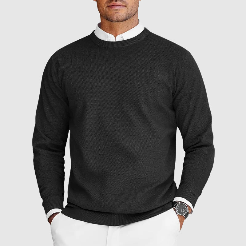 Men's Ugly Christmas Sweater in Cozy Knit in Black