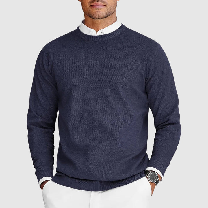 Men's Ugly Christmas Sweater in Cozy Knit in Blue