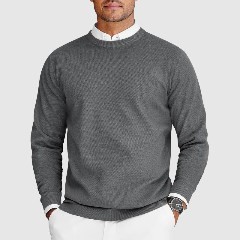 Men's Ugly Christmas Sweater in Cozy Knit in Grey