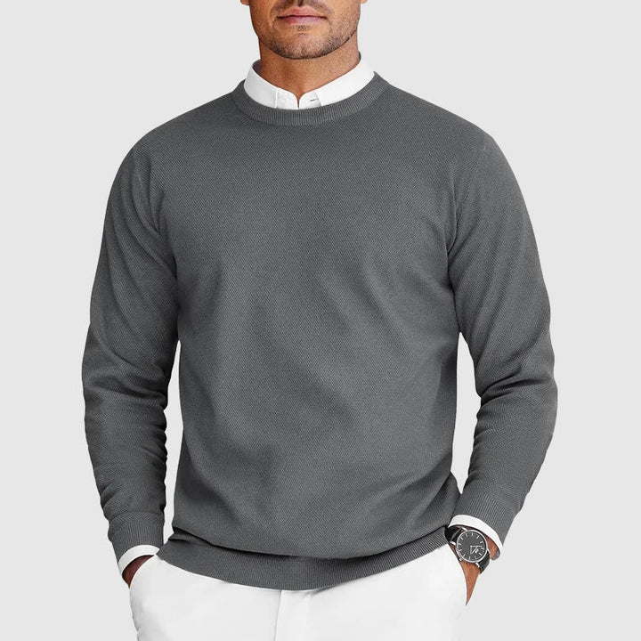 Men's Ugly Christmas Sweater in Cozy Knit in Grey