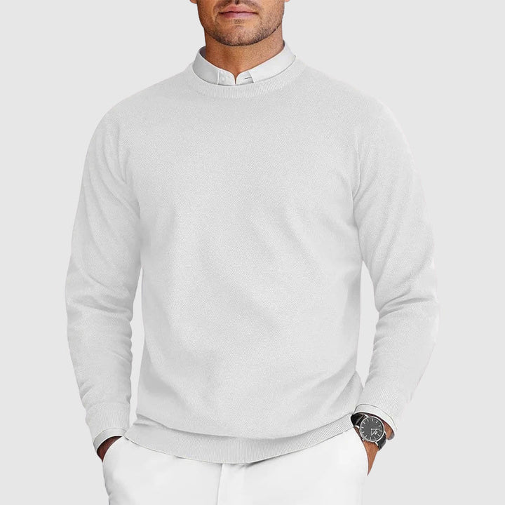 Men's Ugly Christmas Sweater in Cozy Knit in White