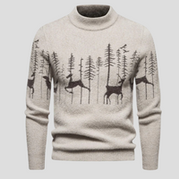 William | Men's Ugly Christmas Sweater with Reindeer Design