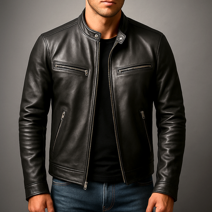 Men's Vintage Biker Jacket (6)