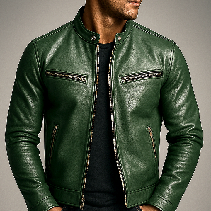 Men's Vintage Biker Jacket (7)