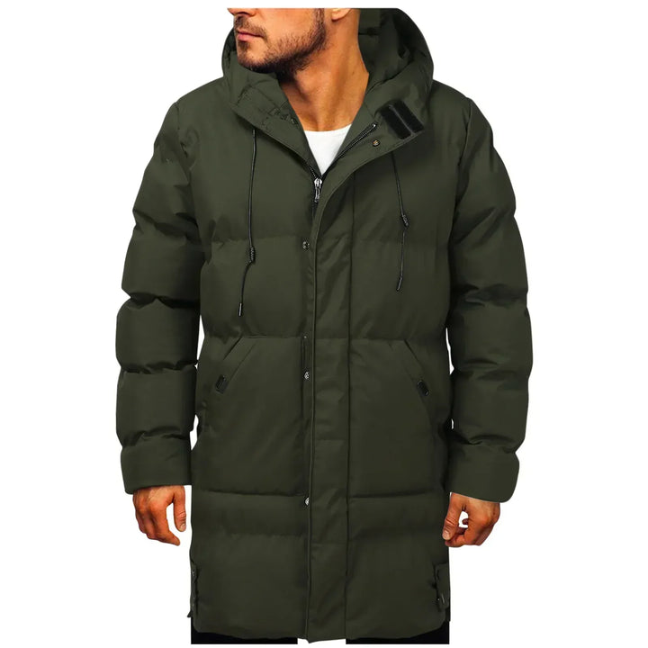 Men's Warm Waterproof Long Fall Coats