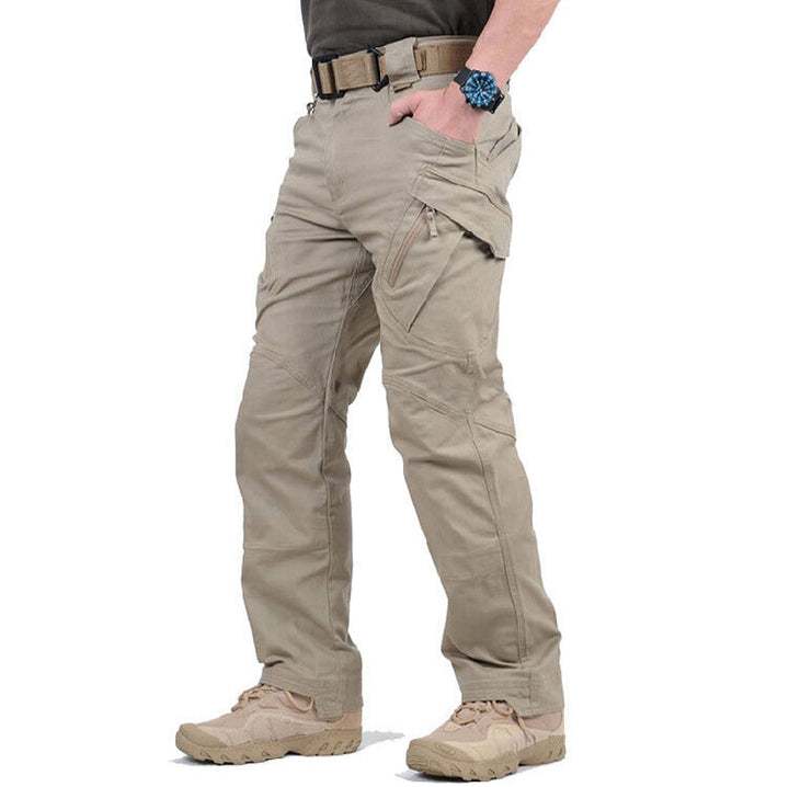 Men's Water-Resistant Pants for Fall Adventures in Khaki
