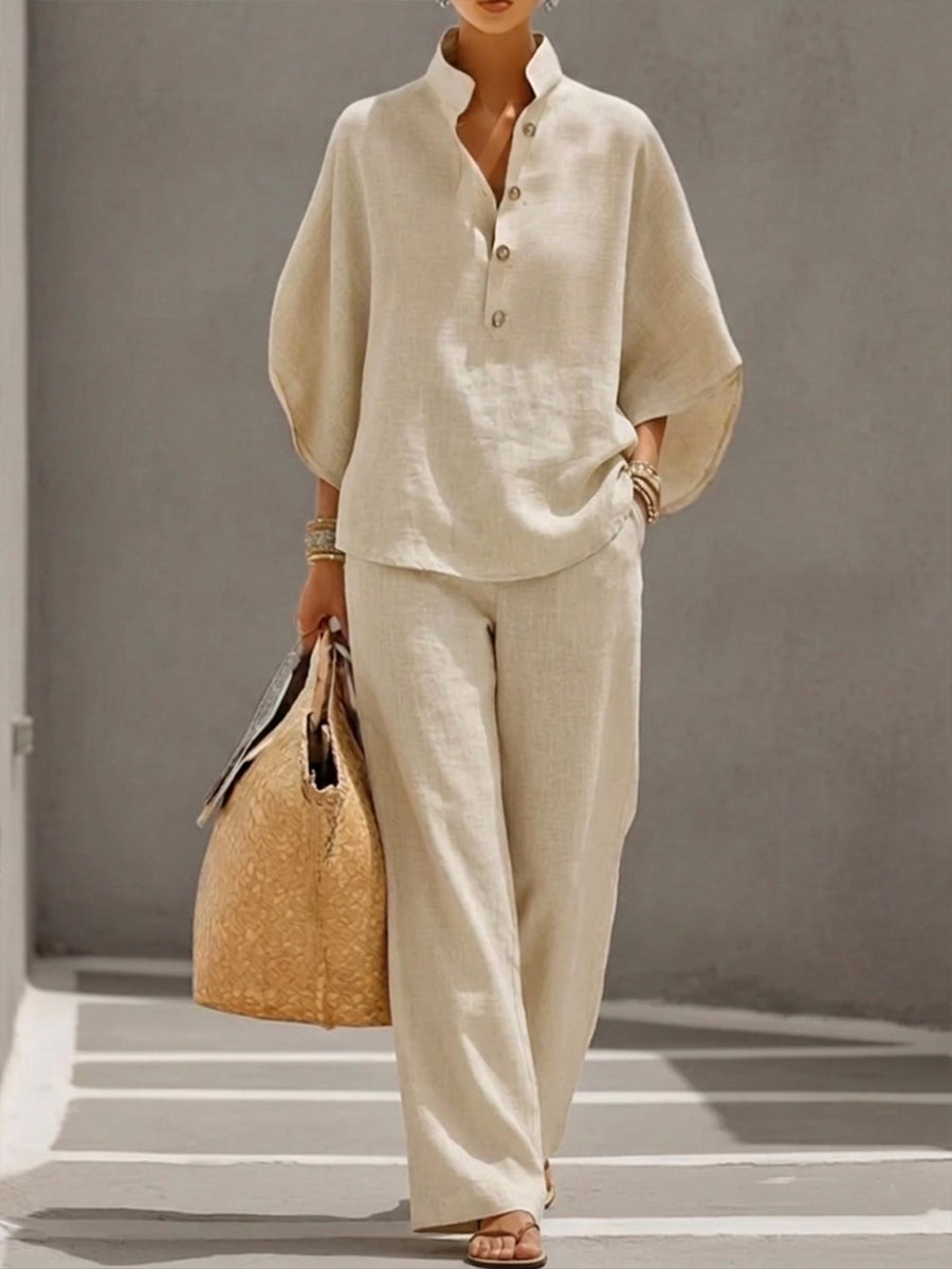 Mariel | Lightweight Cotton and Linen Set