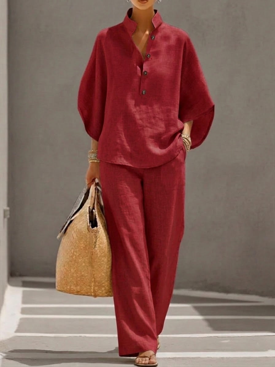 Mariel | Lightweight Cotton and Linen Set