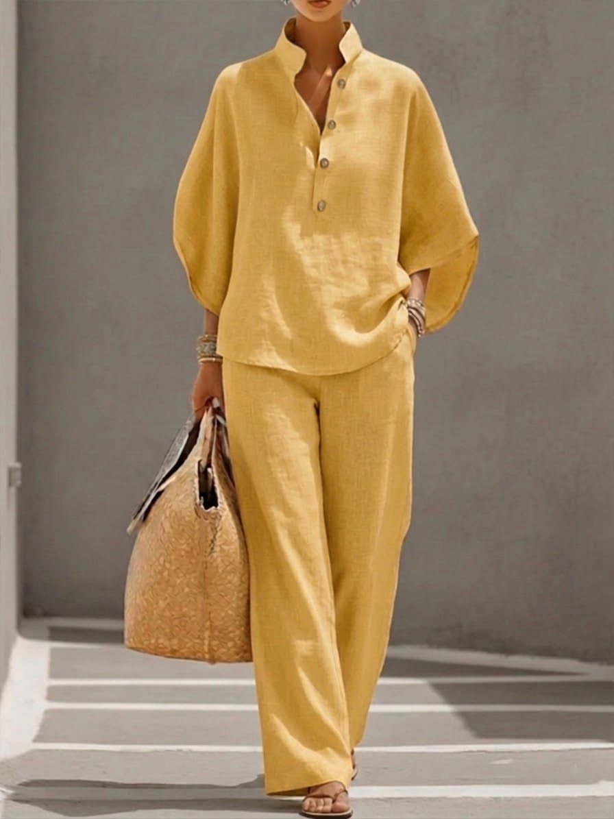 Mariel | Lightweight Cotton and Linen Set