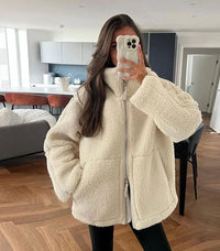 Elizabeth | Oversized Women's Wool Fleece Coat