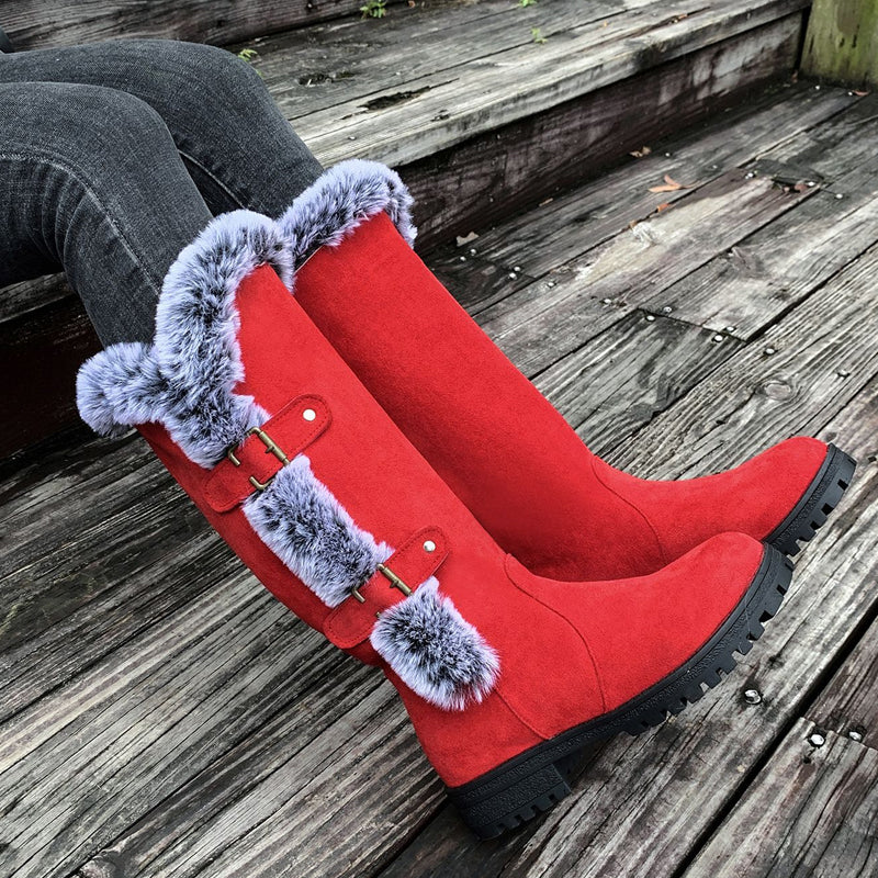Plush Women's Boots for Mid-Calf Comfort (7)