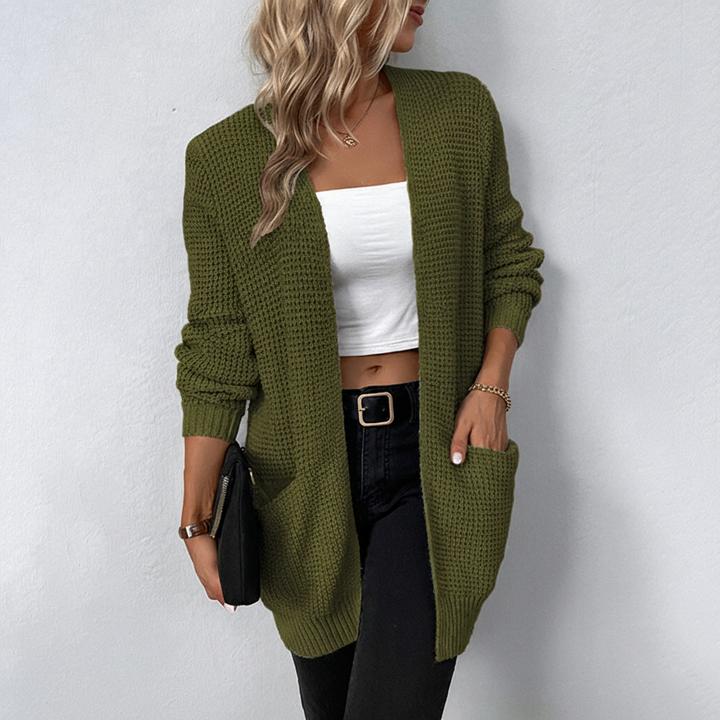 Relaxed Long Women's Cardigan for Fall (2)