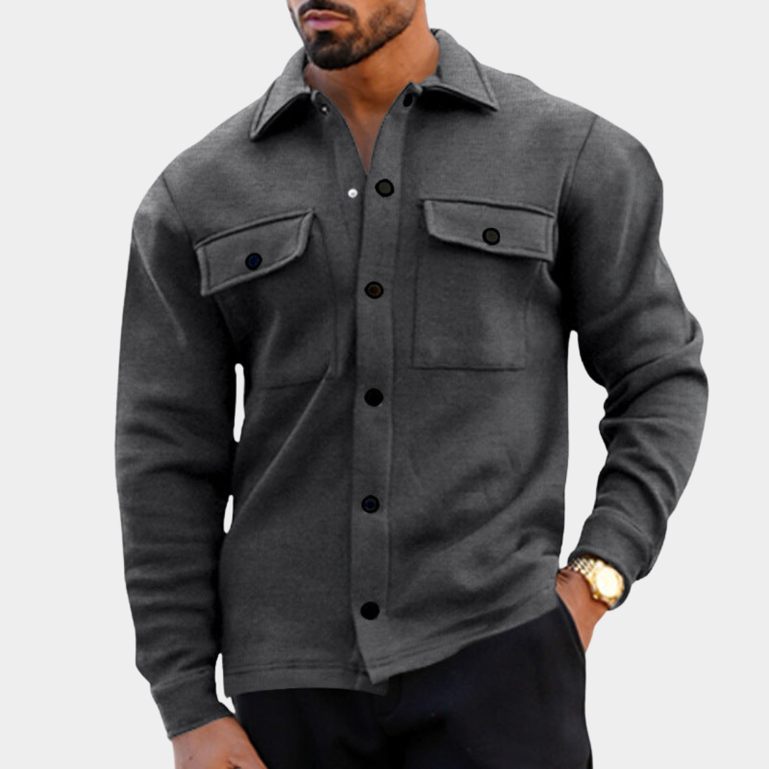 Relaxed Men's Fall Jacket in Fleece (3)
