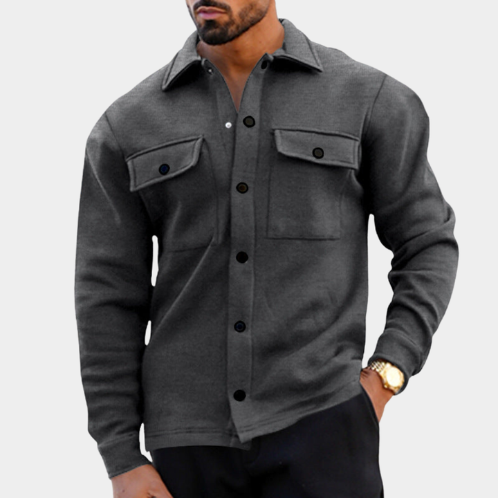 Relaxed Men's Fall Jacket in Fleece (3)