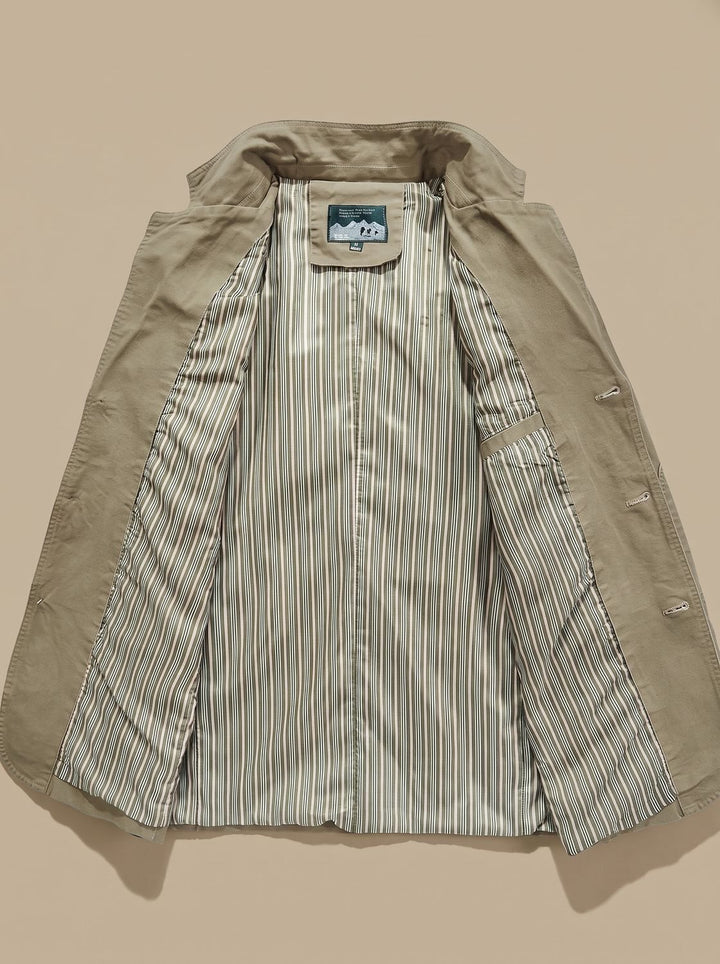 Relaxed Tailored Cotton Men's Fall Jacket (2)